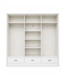 Mayfair High Gloss Wardrobe 3 Door Slider 245cm