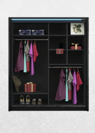 Milan 204cm Sliding Wardrobe