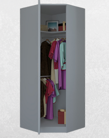 Oslo 80cm Corner Wardrobe