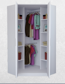 Oslo 108cm Corner Wardrobe