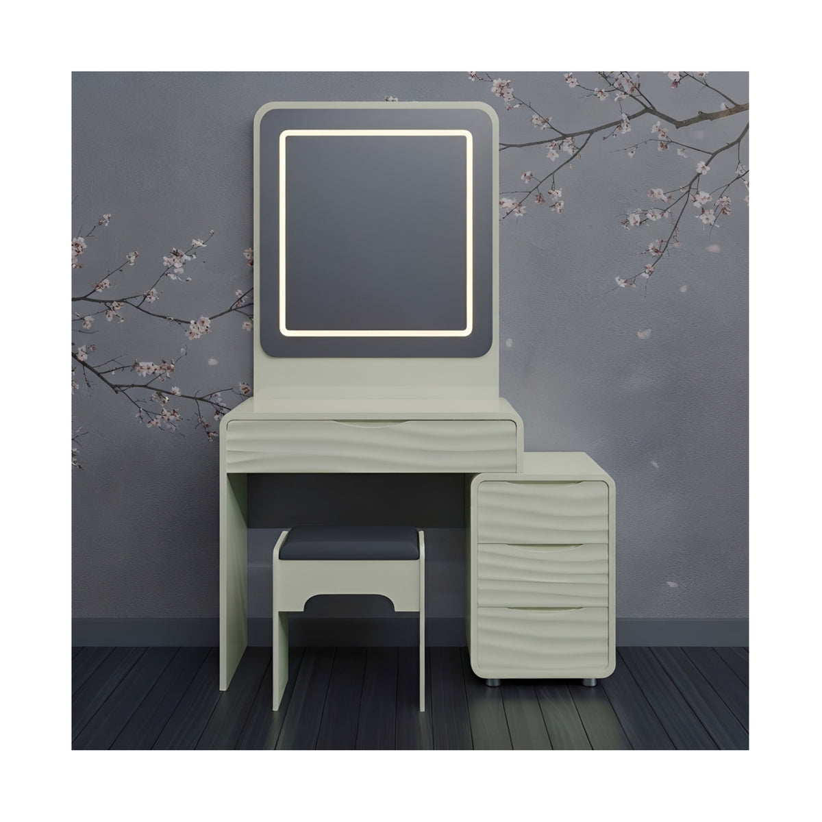 Wavy vanity set