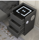 Vesko 3 Drawer Bedside Cabinet