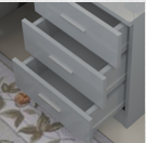 Norvik 3 Drawer Bedside Cabinet