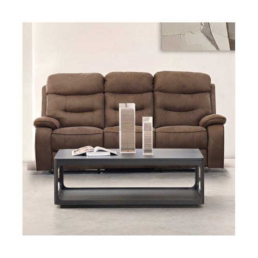 Gabrielle high back fabric recliner 3 Seater