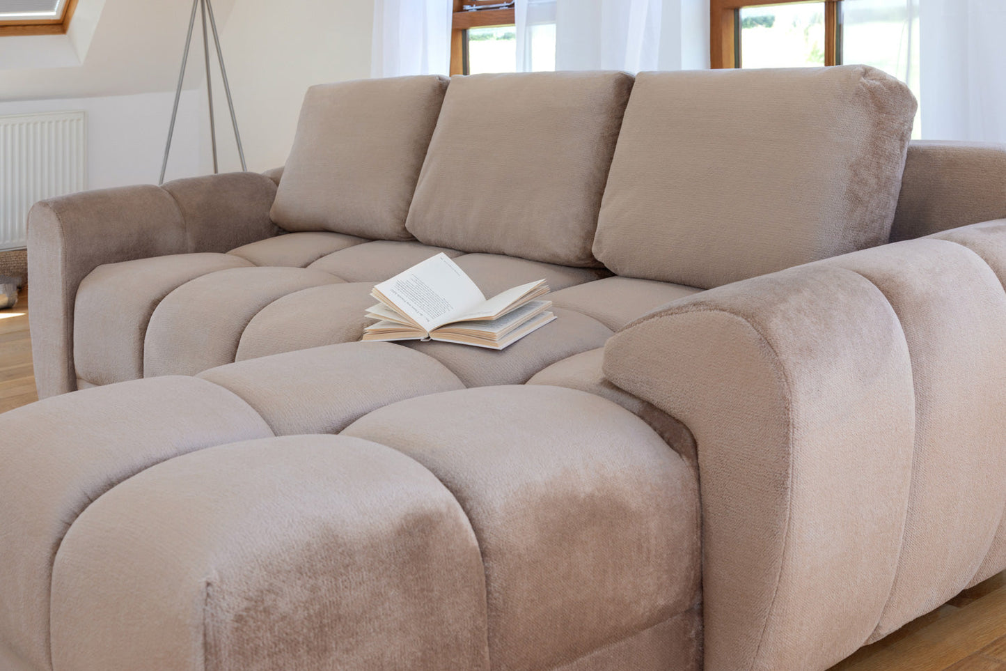 Azzuro Sofabed Mocha Universal Corner