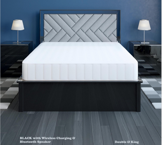 B01 High Gloss Storage Bed