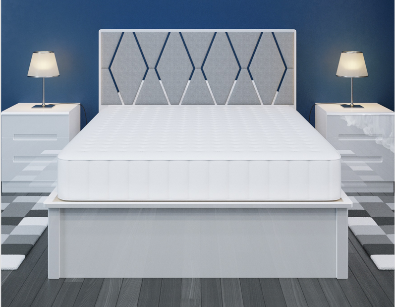B02 High Gloss Storage Bed