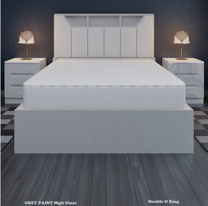 B04 High Gloss Storage Bed