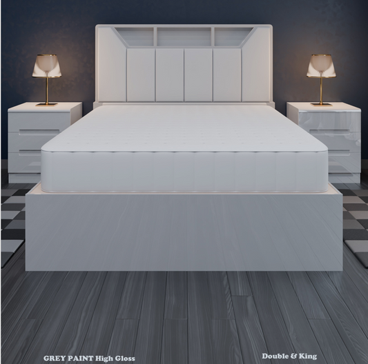 B04 High Gloss Storage Bed