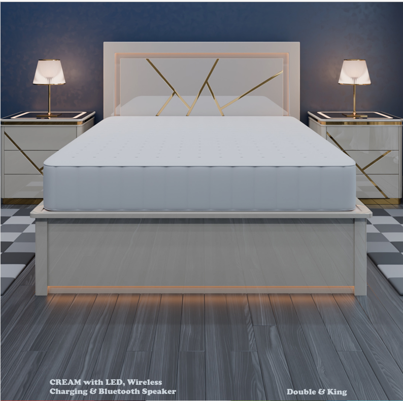 B10 High Gloss Storage Bed