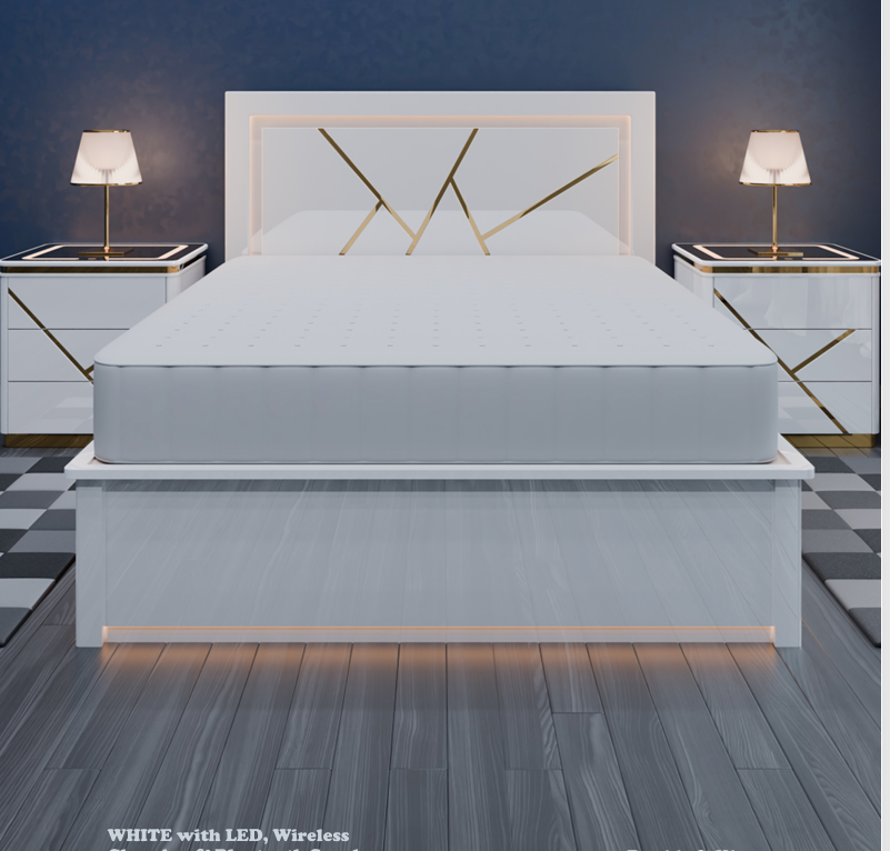 B10 High Gloss Storage Bed