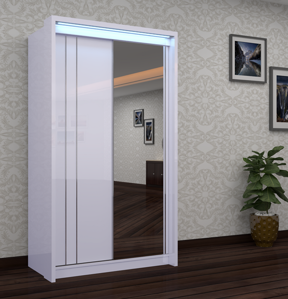Berlin 125cm Sliding Wardrobe