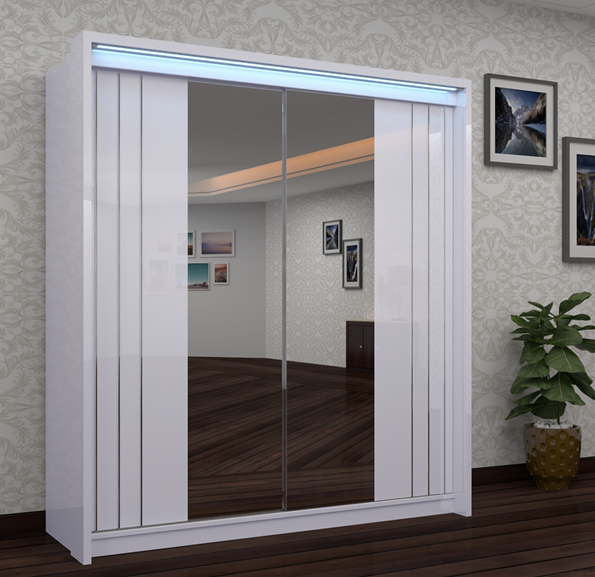 Berlin 165cm Sliding Wardrobe