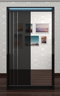 Berlin 125cm Sliding Wardrobe
