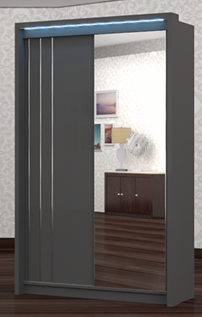 Berlin 125cm Sliding Wardrobe