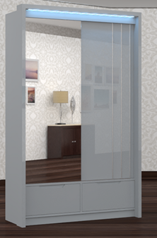 Cairo 125cm Sliding Wardrobe
