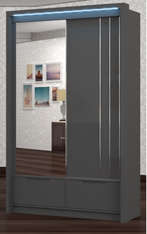 Cairo 125cm Sliding Wardrobe