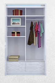 Cairo 125cm Sliding Wardrobe