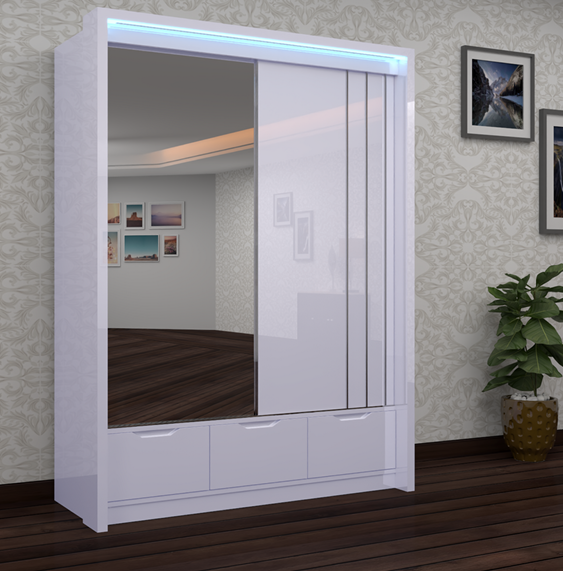 Cairo 165cm Sliding Wardrobe