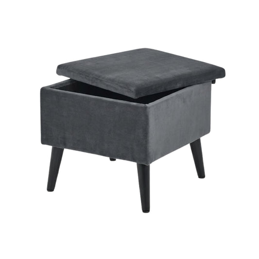 Chic Velvet Storage Footstool