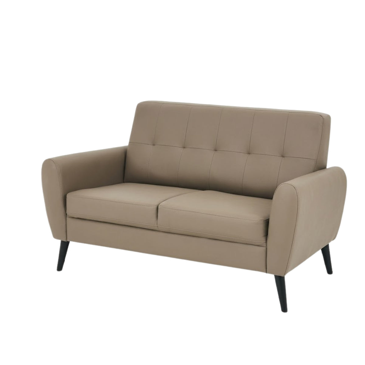 Chic Taupe PU 2-Seater Sofa