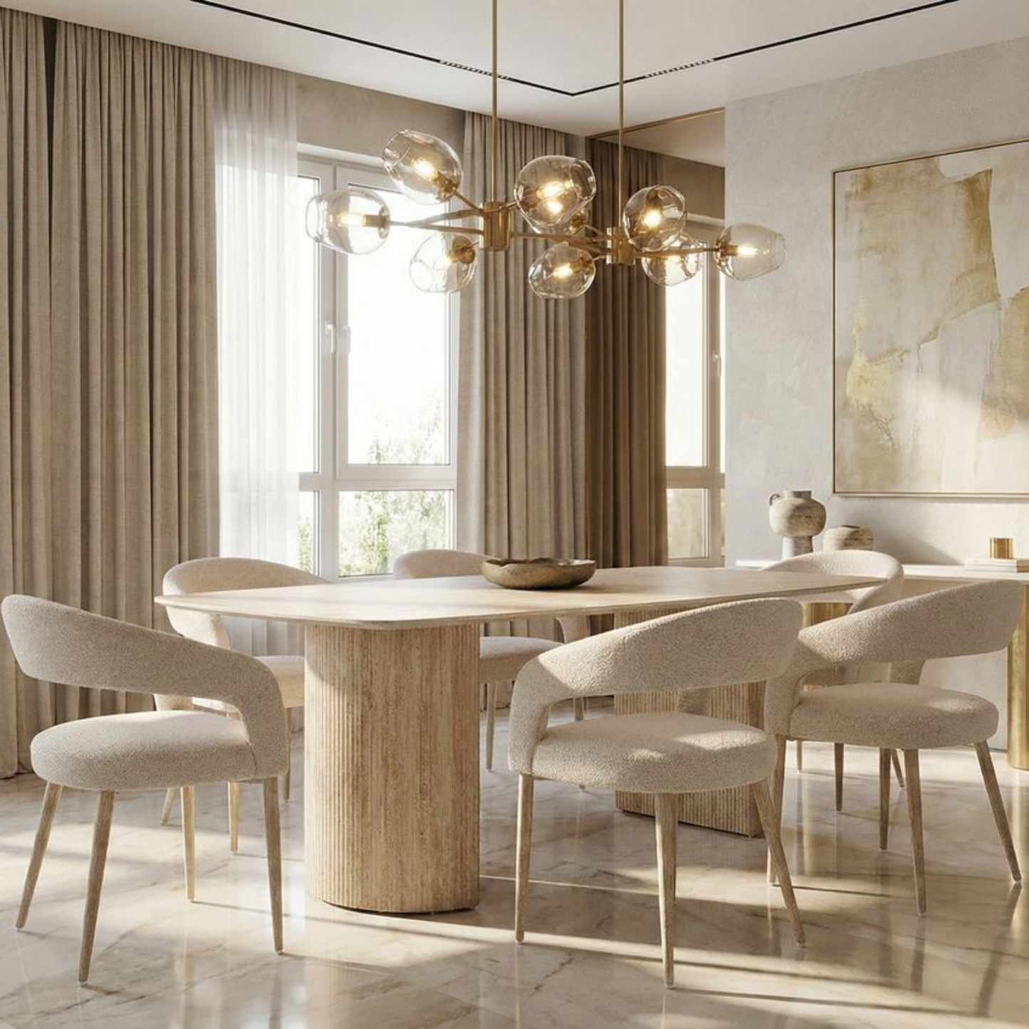 Olympia Ceramic 160cm Table