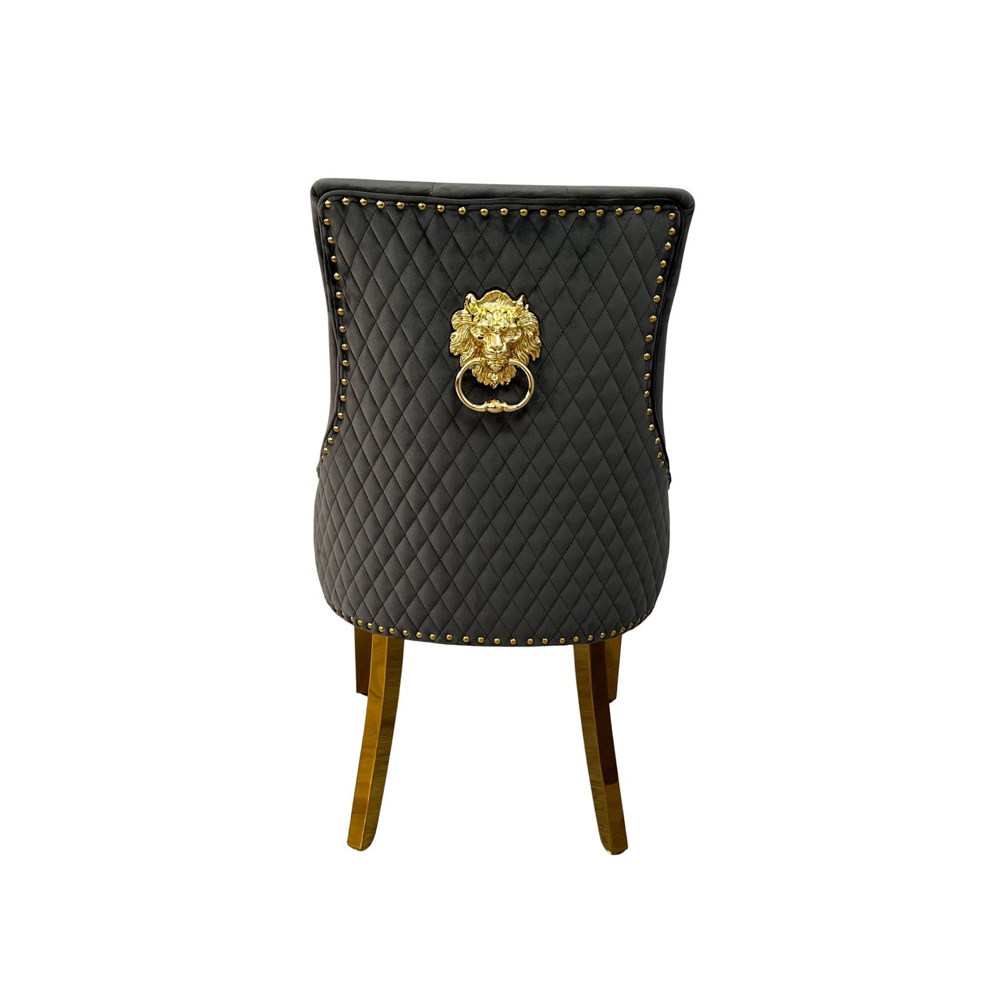 Majestic Gold Lion Knocker Chair