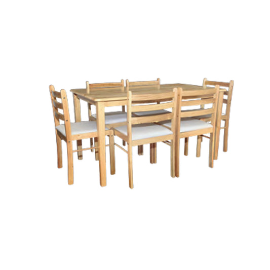 Malay Large Table with Starter Padded Chairs