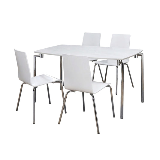 Dove Dining Set 4 Chairs