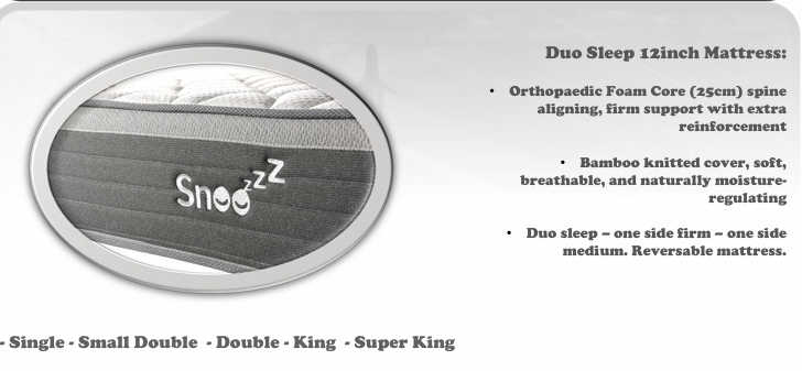 DUO SLEEP 12 MATTRESS