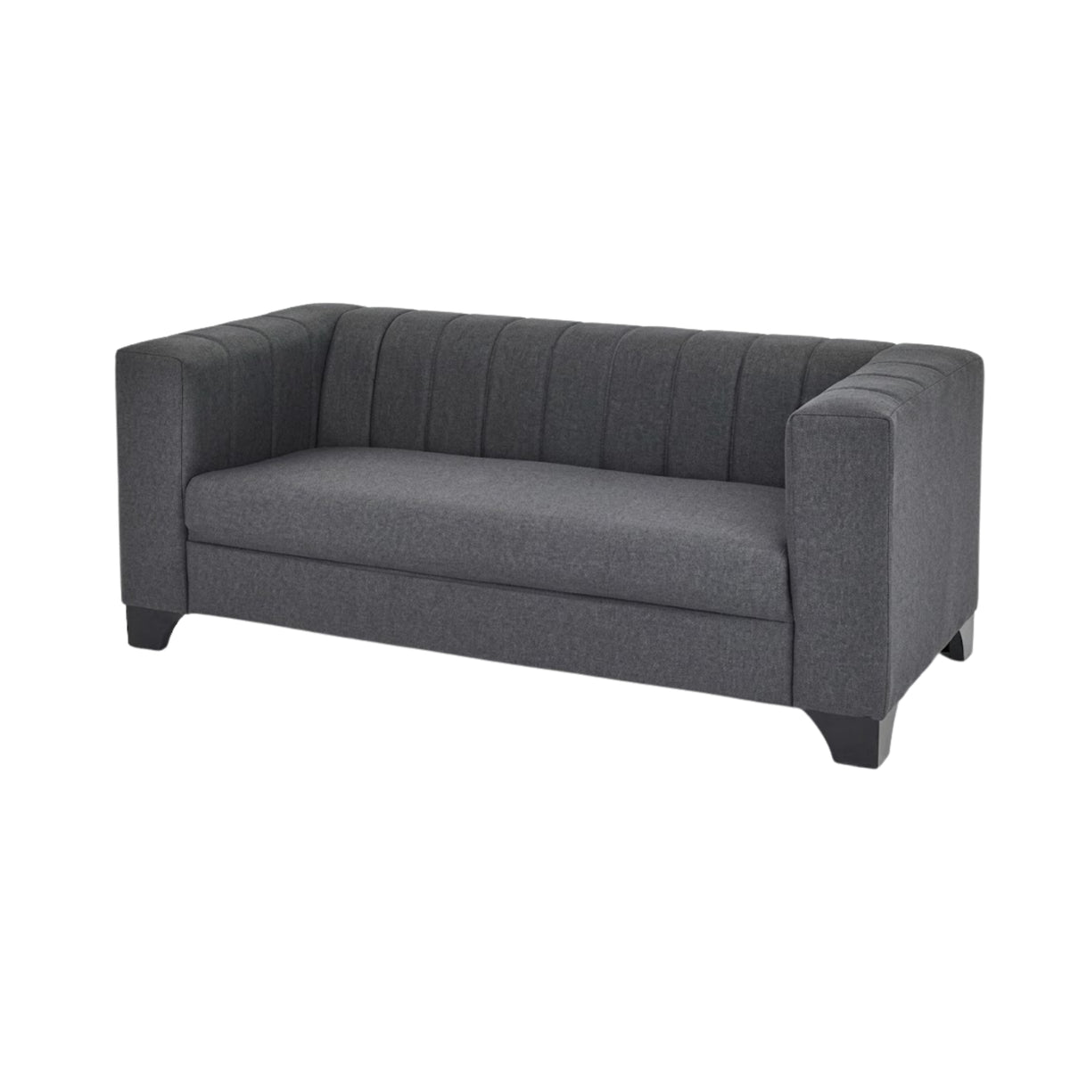 Grace Charcoal Grey Fabric 3-Seater Sofa