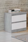 Melody 2 Drawer Side Table