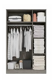 Melody 3 Hinged Door Wardrobe with Mirror