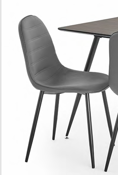 Miami Fixed Top Walnut Dining Set with Madrid Chairs