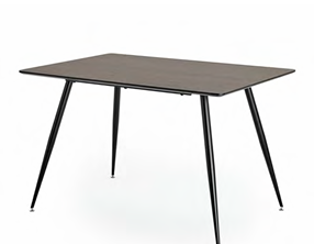 Miami Fixed Top Walnut Dining Set with Madrid Chairs