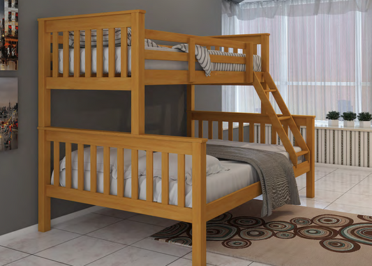 Mission Honey Triple Wooden Bunk Bed