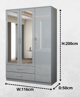 Oslo 116cm Wardrobe