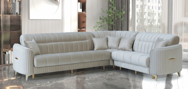 Pera BF Cream Corner Sofa