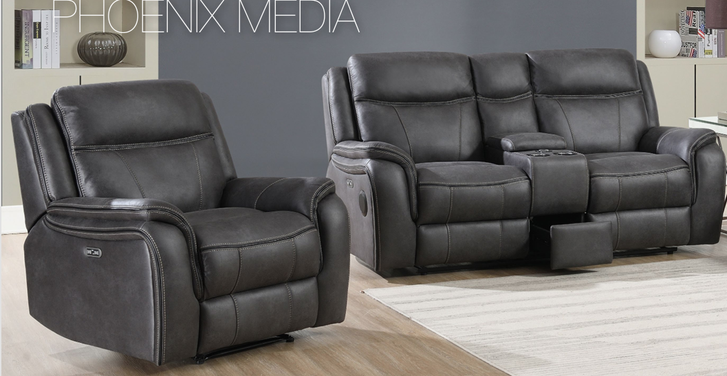 Phoenix Media Sofa 3 Seater