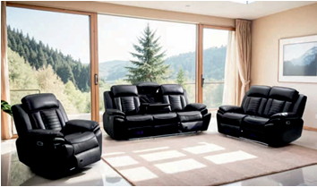 Savilla Leather Suite