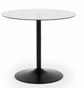 Scarlet Round Table Dining Sets with Violet Chairs