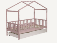 Solid Pine Oak Arch Bed & Storage