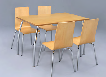 Owl Rectangular Dining Set 4 Chairs
