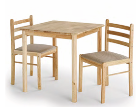 Starter Honeymoon Table with Starter Padded Chairs