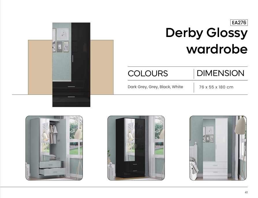 EA276 - Derby Small 2 door [ 2 draws outside ]