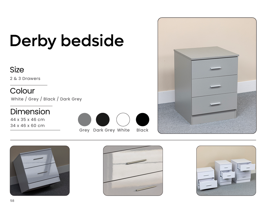 Derby 2 Draw Bedside