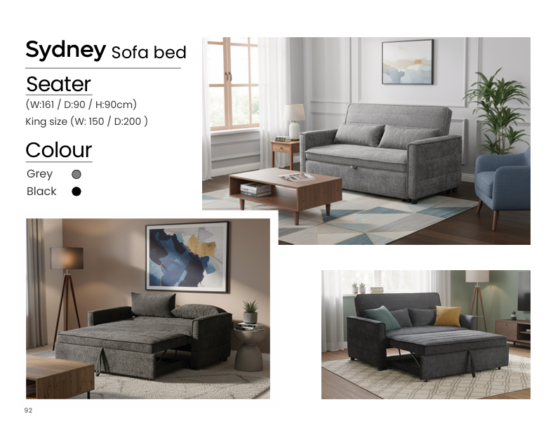 HD-3163 - sydney sofa bed