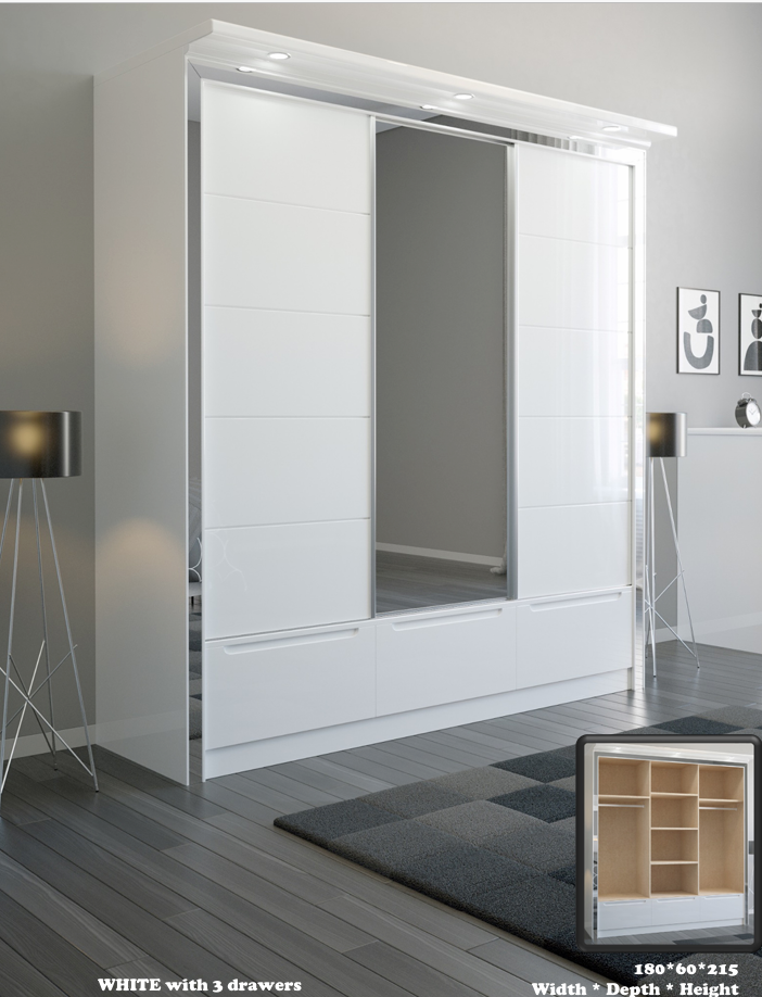 W01 HIGH GLOSS WARDROBE