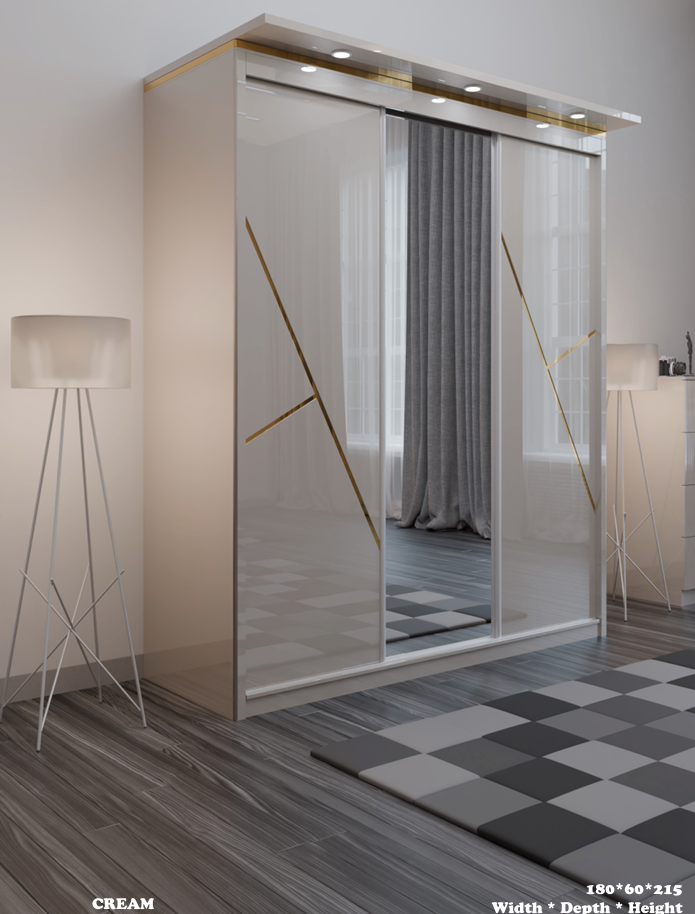 W10 High Gloss Wardrobe