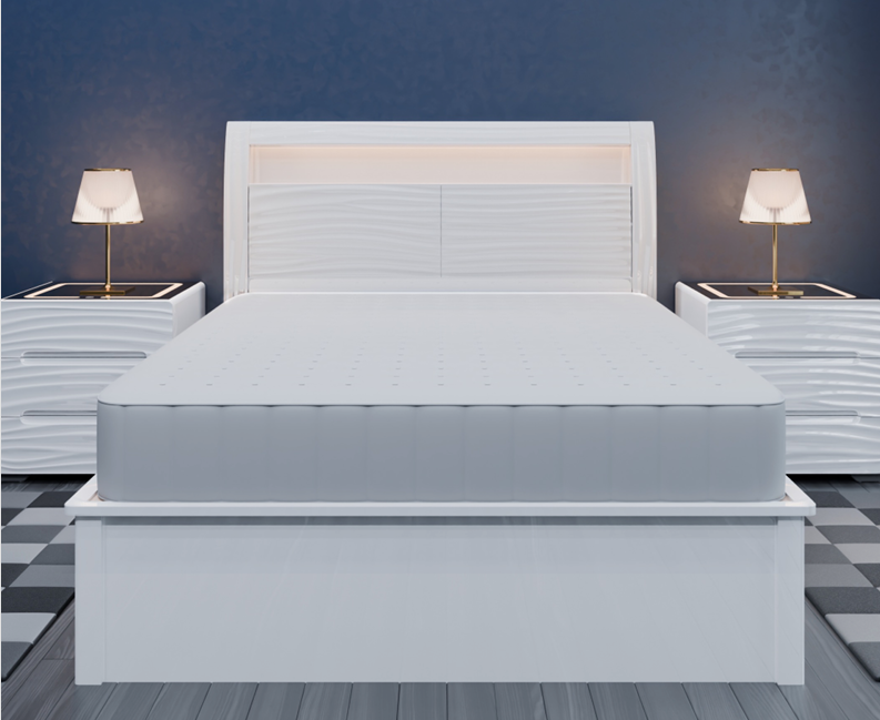Wavy High Gloss Storage Bed